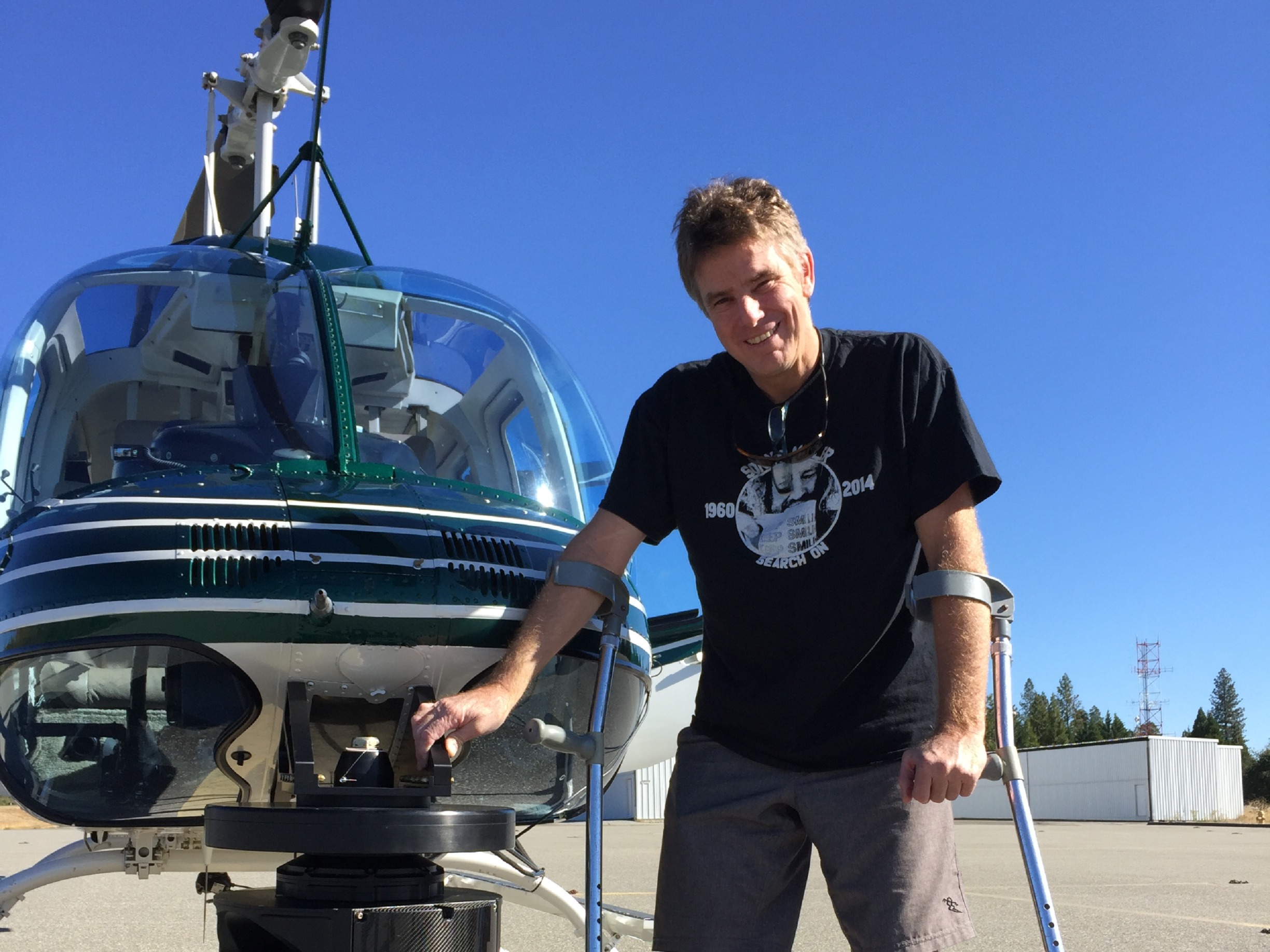 HelicopterJPG Man in front of helicopter